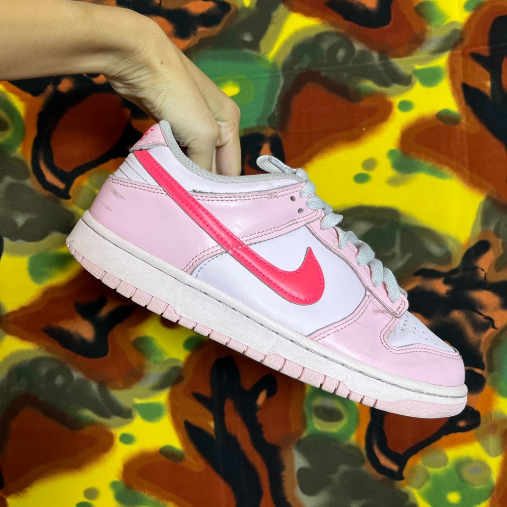 Nike Dunk Low Triple Pink Size 7Y